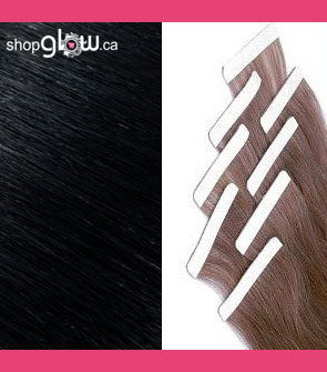 Jet Black Double Tape Hair